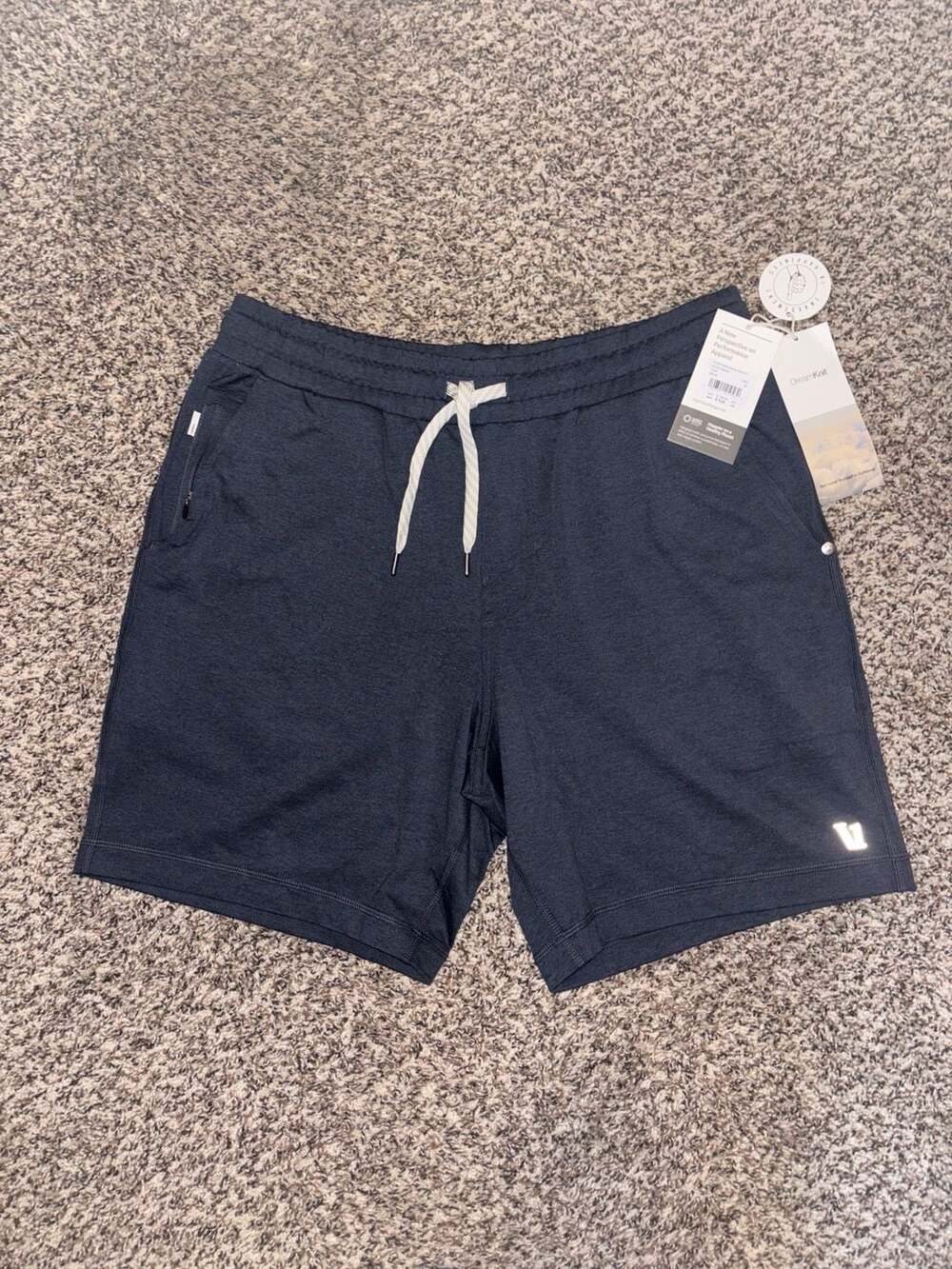 Vuori Men's Ponto Performance Short 7". Med. Dream knit super soft.